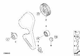 制御駆動装置のコッグド ベルト diagram for BMW MINI Clubman R55 Cooper d