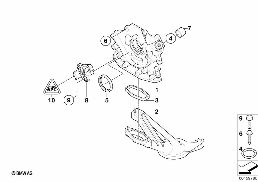 オイル供給＿オイル ポンプ diagram for BMW MINI Clubman R55 Cooper d