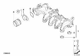 インテーク システム - EGR diagram for BMW MINI Clubman R55 Cooper d