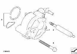 バキューム ポンプとパイプ ガイド diagram for BMW MINI Clubman R55 Cooper d