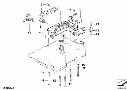A5S310Z MOUNTING PARTS CONTROL UNIT diagram for BMW 7 Series E38 725tds