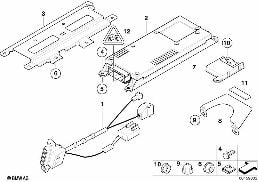 Pièces pour SA 630 - coffre à bagages diagram for BMW 5 Series E39 525td