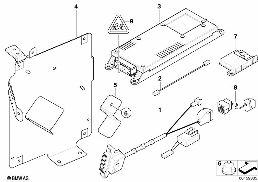 SINGLE PARTS, SA 630, TRUNK diagram for BMW X5 E53 3.0i