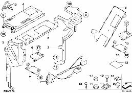 SINGLE PARTS, SA 630, TRUNK diagram for BMW 3 Series E46 316ti