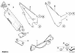 SINGLE PARTS, SA 630, TRUNK diagram for BMW 3 Series E46 318Ci