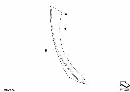INDI. CLIP FOR DOOR HANDLE, INSIDE FRONT diagram for BMW 3 Series E91 320d