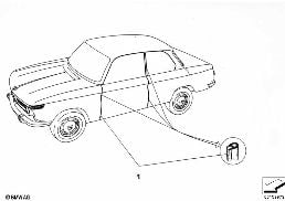 Προστατευτική λωρίδα ακμών diagram for BMW 1502-2002tii 2002