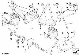 ENGINE SUSPENSION diagram for BMW 5 Series E60 535d