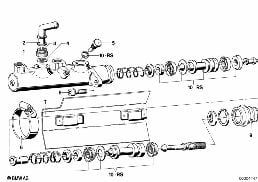 BRAKE MASTER CYLINDER diagram for BMW 6 Series E24 635CSi