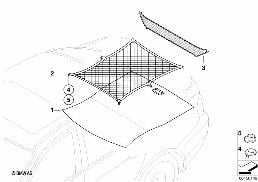 RETROFIT: BOOT/TRUNK FLOOR NET diagram for BMW 3 Series E90 318i