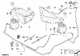 Apoio do motor diagram for BMW 5 Series E60 530xd