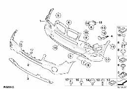 Obudowa przednia diagram for BMW X3 E83 LCI 2.0d