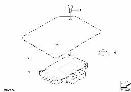 Apparecchio di comando di ripartitore diagram for BMW 5 Series E60 LCI 530xi