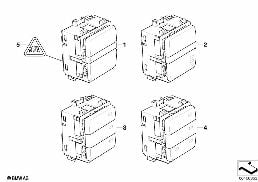 SWITCH CENTER, CENTER CONSOLE, RIGHT diagram for BMW 5 Series E60 LCI 535xi