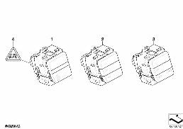 Kopplingsmodul mittkonsol vänster diagram for BMW 5 Series E60 M5
