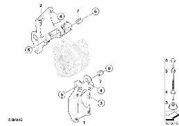 Generator Befestigungsteile diagram for BMW MINI Clubman R55 Cooper d