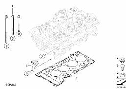 CYLINDER HEAD ATTACHED PARTS diagram for BMW 3 Series E90 LCI 318i