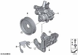 转向辅助泵 / 主动转向控制 diagram for BMW 3 Series E91 LCI 320i