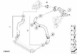 インテーク システム エア ガイド diagram for BMW MINI Clubman R55 Cooper d
