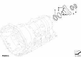 GA6HP26Z Odbiór napędu diagram for BMW 7 Series E65 745i