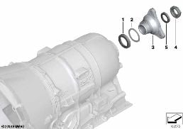 GA6HP19Z OUTPUT diagram for BMW 3 Series E90 320i
