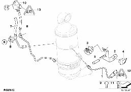 Dieselpartikelfiltersensorik/Anbauteile diagram for BMW MINI Clubman R55 Cooper d