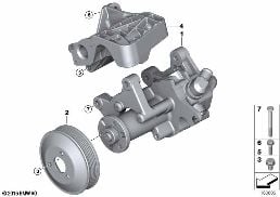Čerpadlo posilovače řízení diagram for BMW X6 E71 35dX