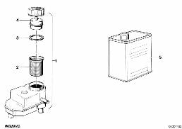 EXPANSION TANK diagram for BMW 7 Series E23 733i