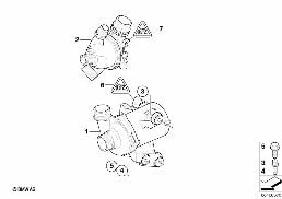 WATERPUMP - THERMOSTAT diagram for BMW 3 Series E90 LCI 318i