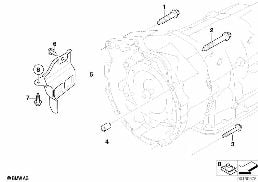 GEARBOX MOUNTING PARTS diagram for BMW 5 Series E61 530xi