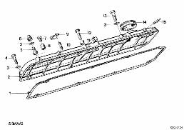 CYLINDER HEAD COVER diagram for BMW 5 Series E12 530i