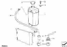 EXPANSION TANK diagram for BMW 5 Series E39 540iP