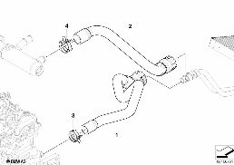 Tubos flex.de agua diagram for BMW MINI Clubman R55 Cooper d