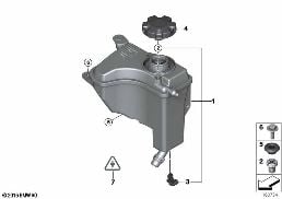 EXPANSION TANK diagram for BMW 1 Series E82 123d