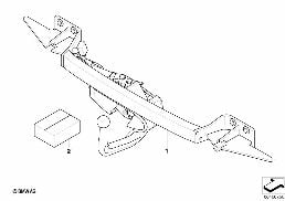 RETROFIT KIT, TR. CPL., ELEC. SWIVELING diagram for BMW 5 Series E60 LCI 520d