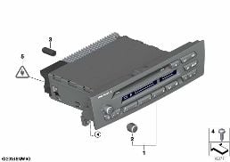 RADIO BMW BUSINESS CD diagram for BMW 3 Series E91 335d