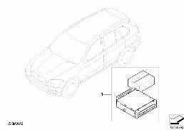 後付けセット CD チェンジャー diagram for BMW X6 E71 30dX