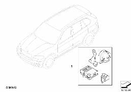 後付けセット 盗難防止装置 diagram for BMW X6 E71 30dX