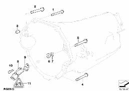 GEARBOX MOUNTING diagram for BMW 7 Series E38 740i
