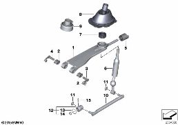GEARSHIFT MANUAL TRANSMISSION diagram for BMW 1 Series E88 120i