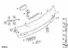 Aerokit Verkleidung hinten diagram for BMW MINI R56 Cooper