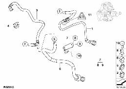 FUEL PIPES / MOUNTING PARTS diagram for BMW 3 Series E90 LCI 320d
