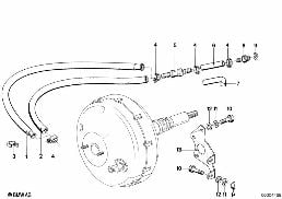 BRAKE SERVO UNIT/MOUNTING