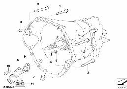 GEARBOX MOUNTING diagram for BMW 7 Series E38 735i
