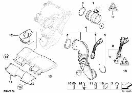 HOT-FILM AIR MASS METER/CLEAN AIR PIPE diagram for BMW 3 Series E90 LCI 320d