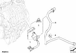 FUEL TANK BREATHER VALVE diagram for BMW 1 Series E87 LCI 120i