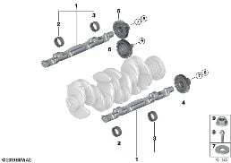 CRANKSHAFT DRIVE MASS COMPENSATOR