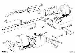 BRAKE SERVO UNIT/MOUNTING diagram for BMW 6 Series E24 635CSi