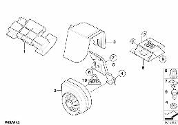 Sistema de alarme anti-roubo diagram for BMW X3 E83 2.0i
