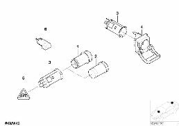 CIGARETTE LIGHTER / SOCKETS diagram for BMW 6 Series E64 LCI 650i